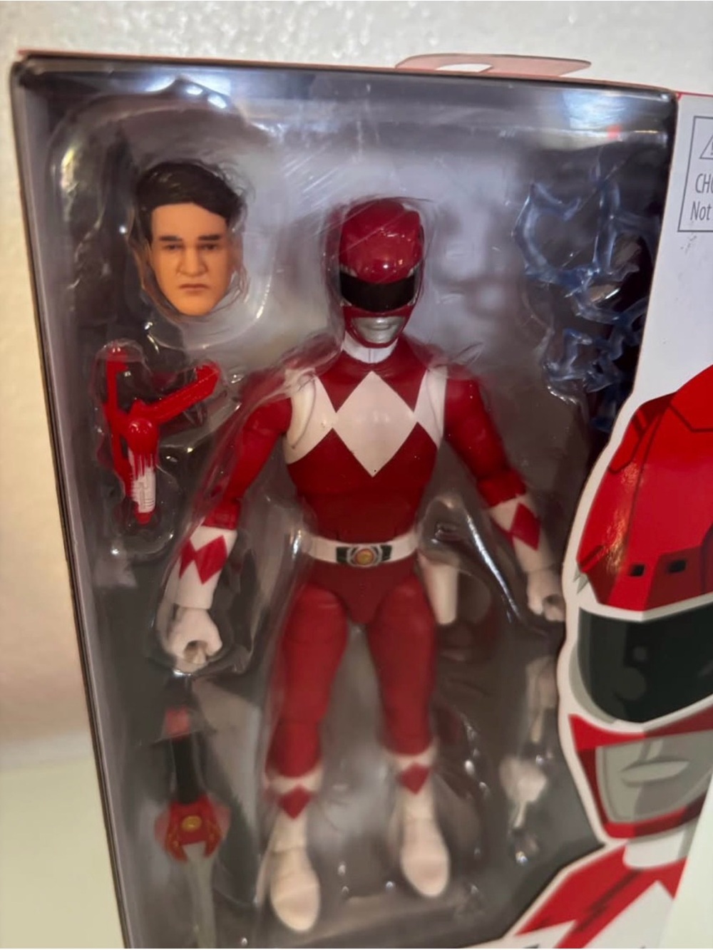 Power Rangers Lightning Collection Mighty Morphin Red Ranger Hasbro - Picture 4 of 4